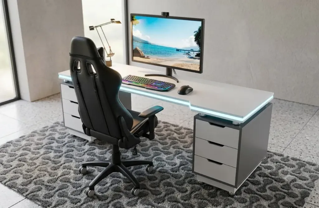 Escritorio Camboy Átomos (Blanco)