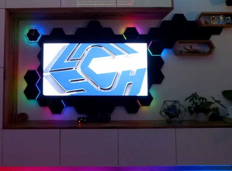 Luz Hexagonal con luces led